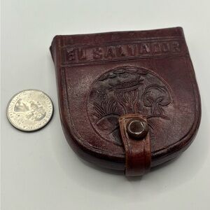 Vintage Leather Coin Pouch